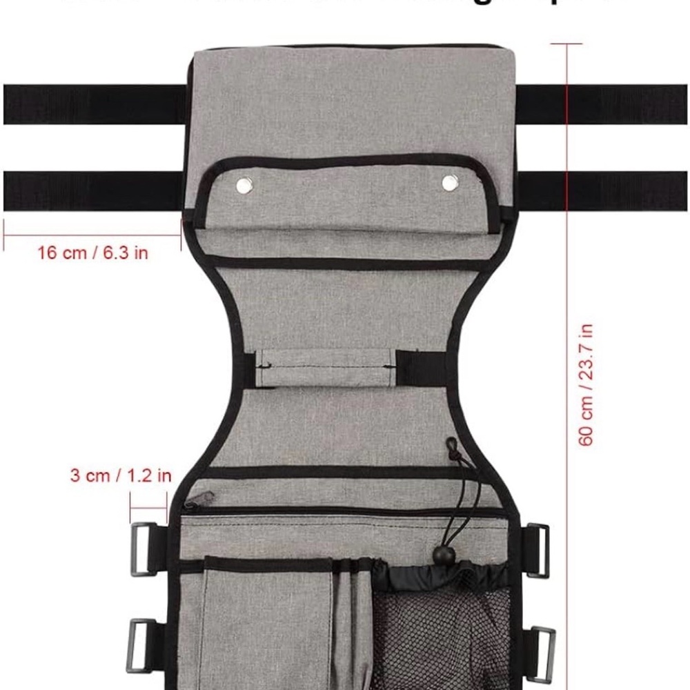 Gray Walker Organizer Bag - Double Sided - Picture 2 of 11